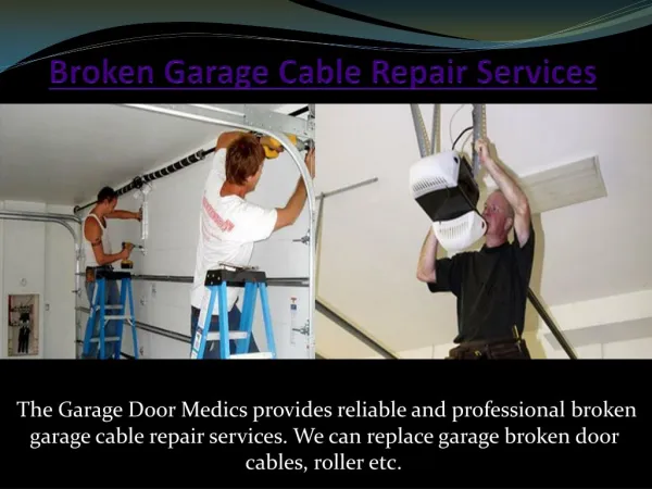 Broken or Damaged garage door spring repair Services