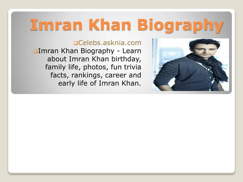 imran khan biography