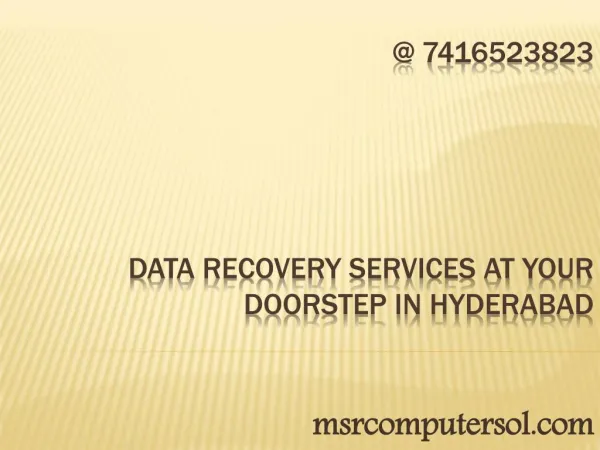 Cheap data recovery services at yourdoorstep in hyderabad
