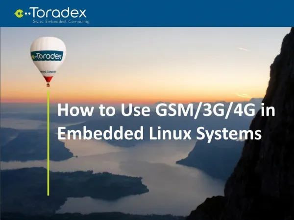 How to Use GSM/3G/4G in Embedded Linux Systems