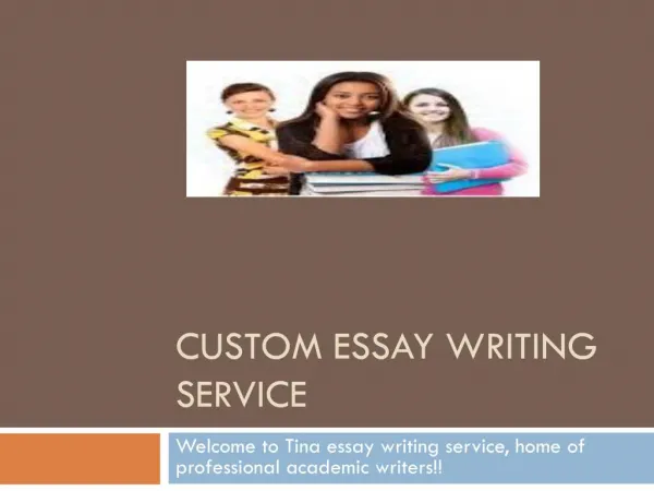 Tina Essay writing service