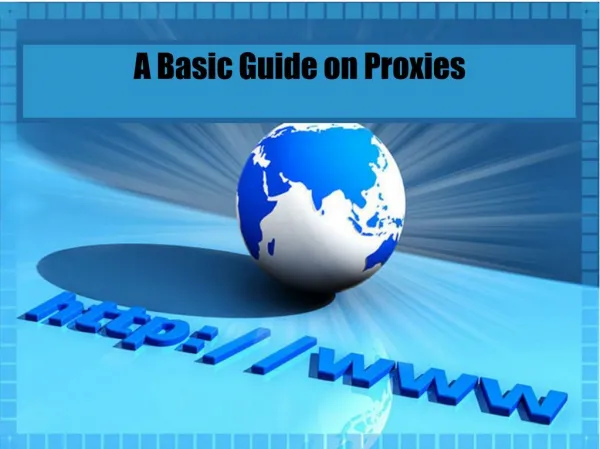 A Basic Guide on Proxies