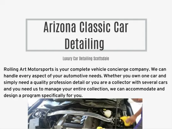Arizona Classic Car Detailing