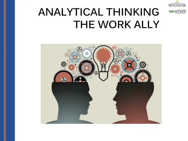 ANALYTICAL THINKING: THE WORK ALLY