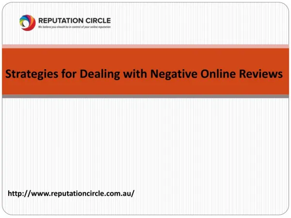 Strategies for Dealing with Negative Online Reviews