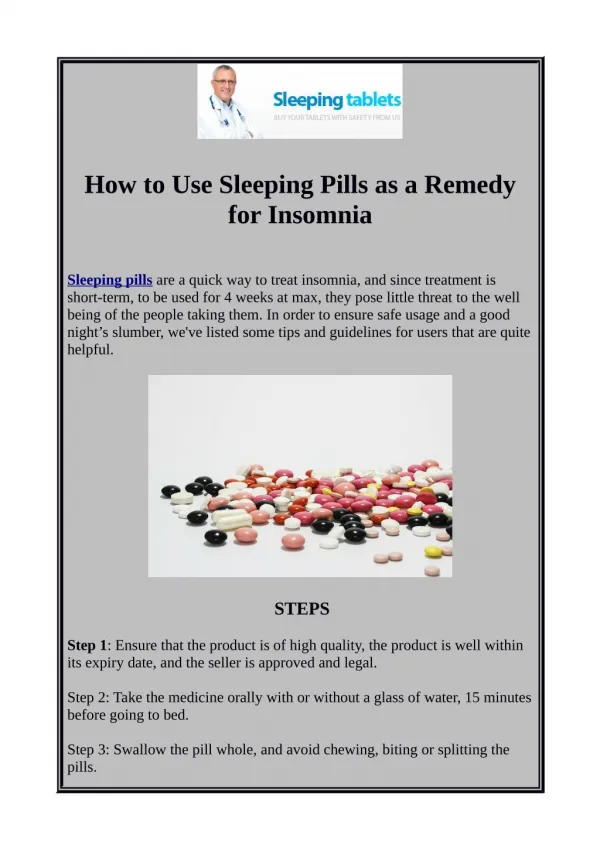 Buy Sleeping pills Online
