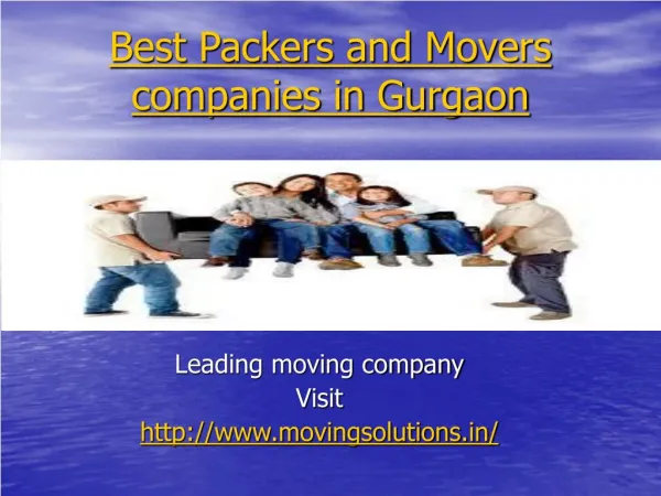 Best packers and movers company in gurgaon | movingsolutions.in