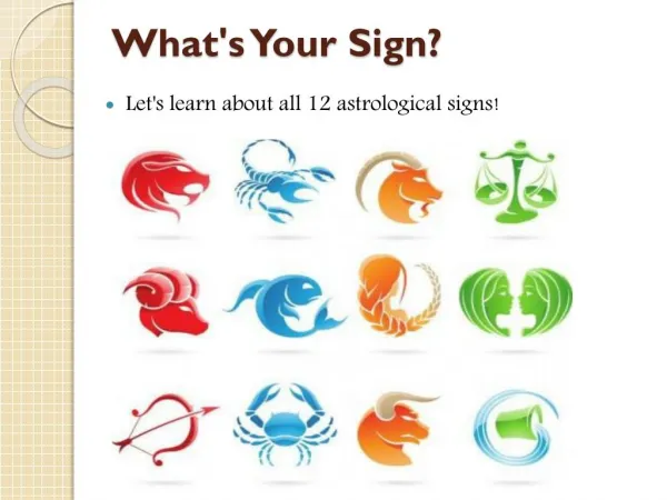 Learn About all 12 Astrological Star Signs