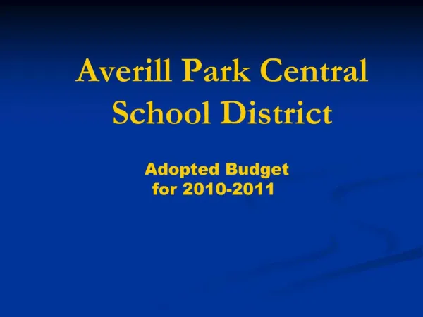Averill Park Central School District