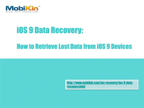 How to Retrieve Lost Data from iOS 9 Devices