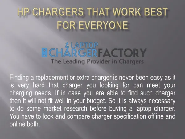 HP Chargers That Work Best For Everyone
