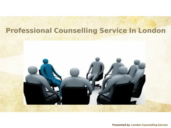 Professional Counselling Service In London