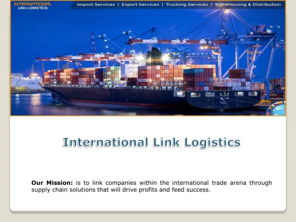 International link logistics - Freight Forwarder & 3PL Warehouse company in California