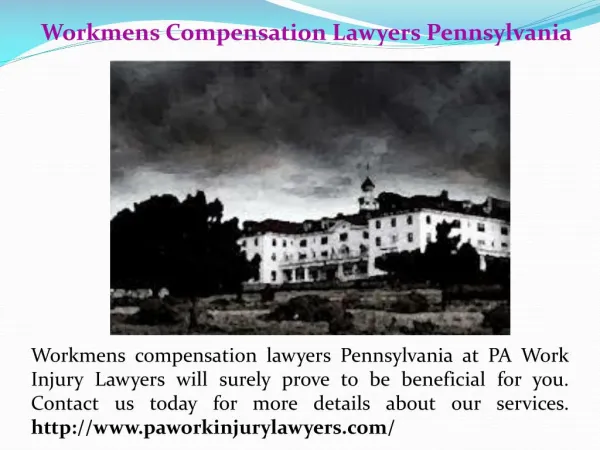 Pennsylvania Workers Compensation Lawyers