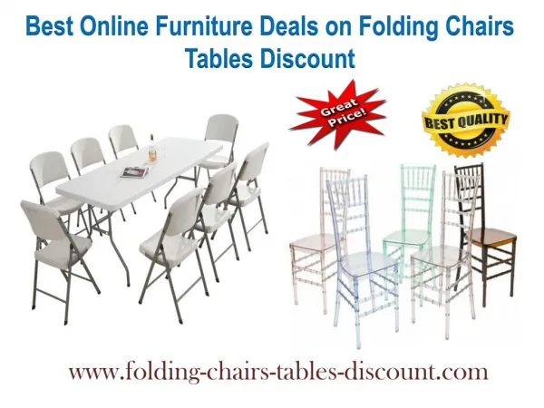 Best Online Furniture Deals on Folding Chairs Tables Discount