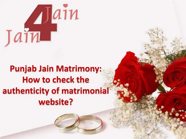 Punjab Jain Matrimony: How to check the authenticity of matrimonial website?