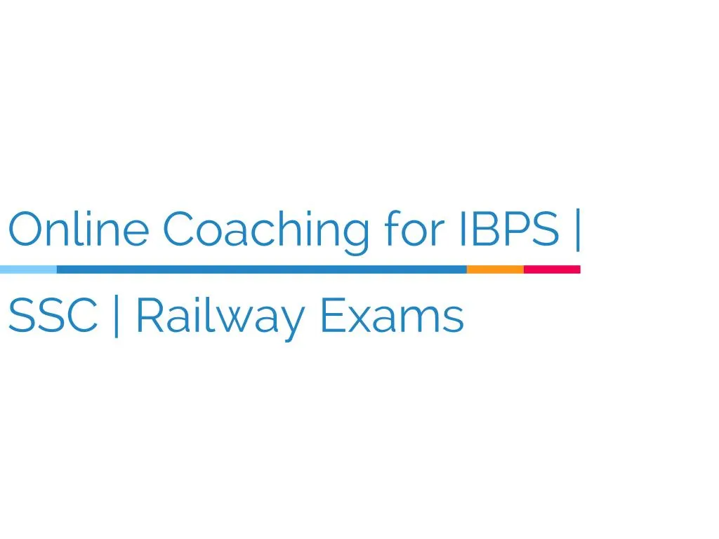 online coaching for ibps ssc railway exams