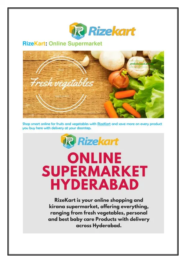 Online Grocery Shopping Hyderabad