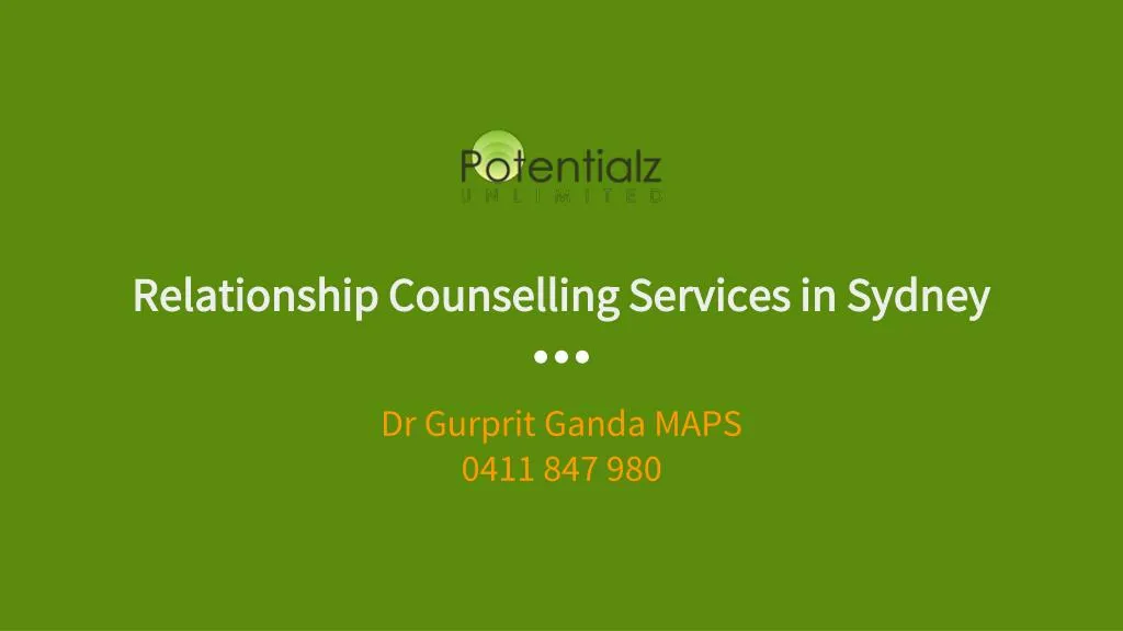 relationship counselling services in sydney