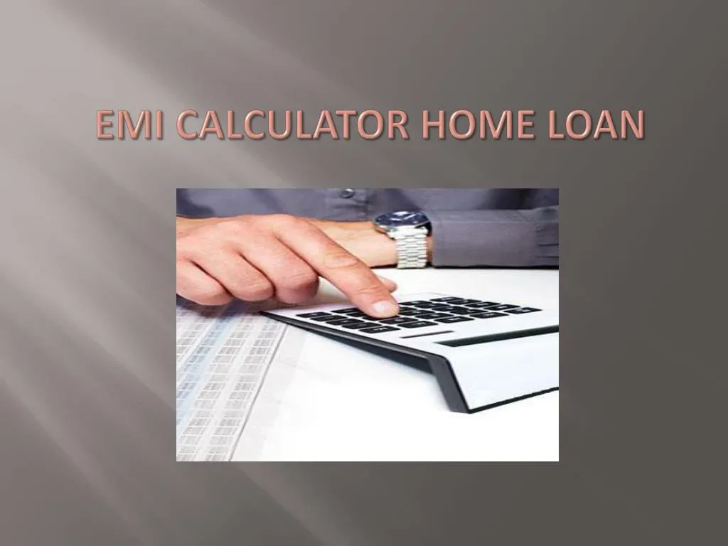 emi calculator home loan