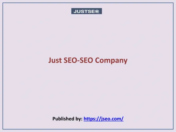 Just SEO-SEO Company