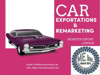 MonsterExport.uk Car Exportation and Remarketing - slide 1