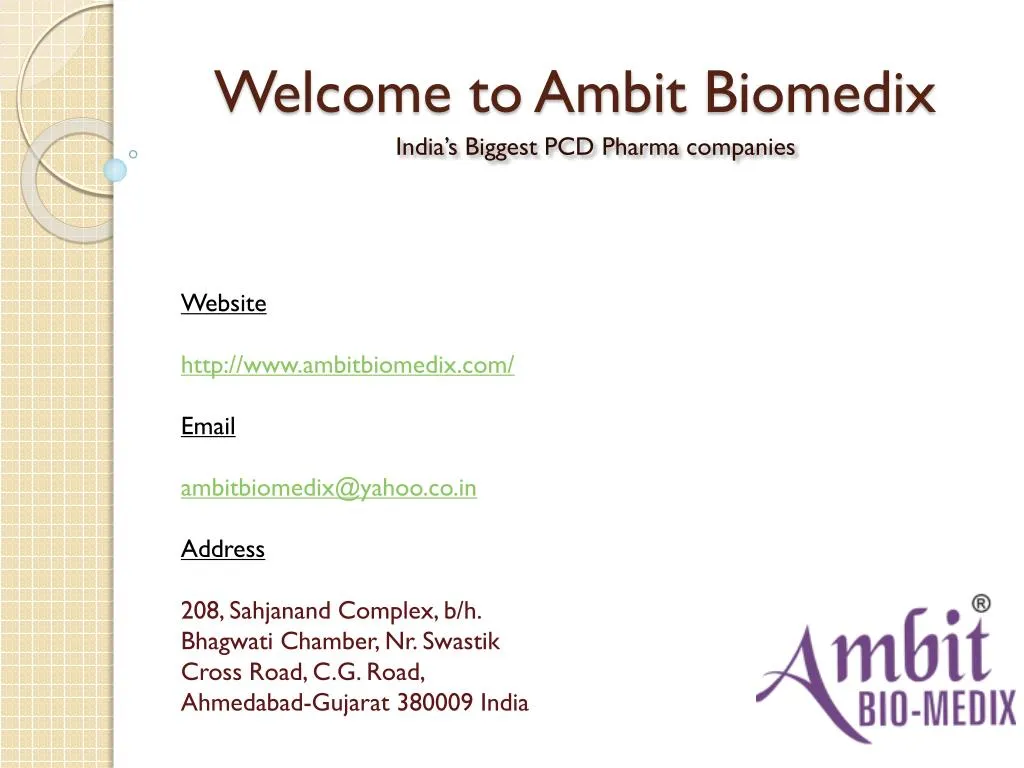 welcome to ambit biomedix