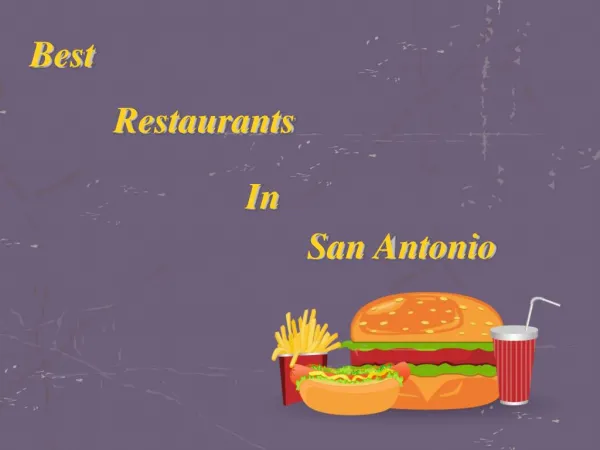 Best Restaurants In San Antonio