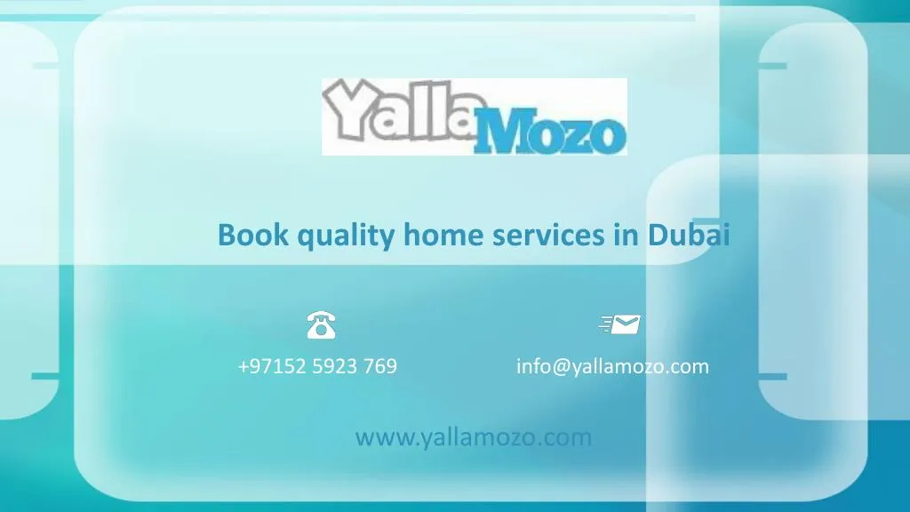 book quality home services in dubai