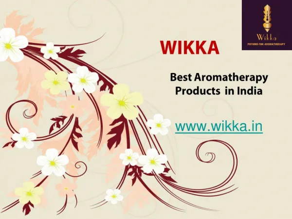 Aromatherapy Products and Essential Oils Suppliers in India