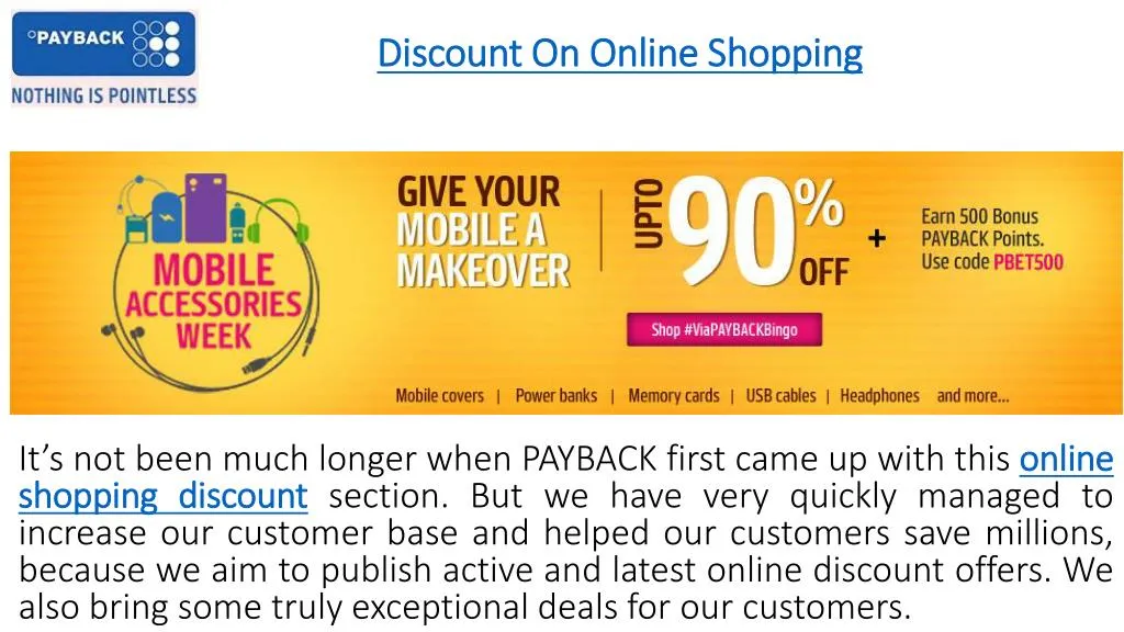 discount on online shopping