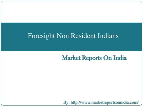 Foresight Non Resident Indians