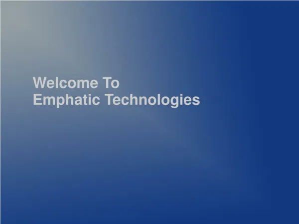Emphatic Technologies provides Mobile Application Development for your business