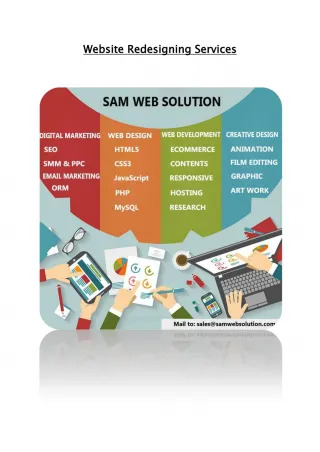 Website Redesigning services – Responsive web design services - slide 1