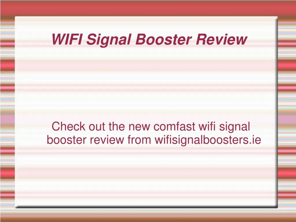 check out the new comfast wifi signal booster review from wifisignalboosters ie
