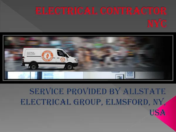Best Electrical Contractors company in New york, USA