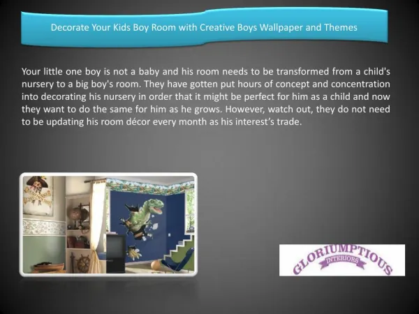 Decorate Your Kids Boy Room with Creative Boys Wallpaper and Themes
