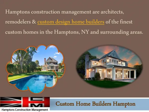 Custom Home Builders Hampton