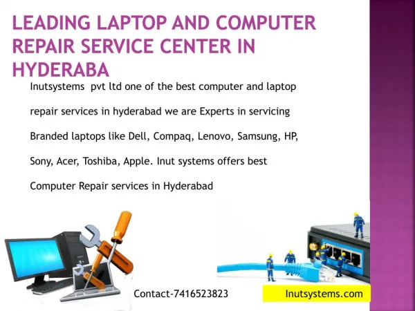 Leading Laptop Service Center in Hyderabad