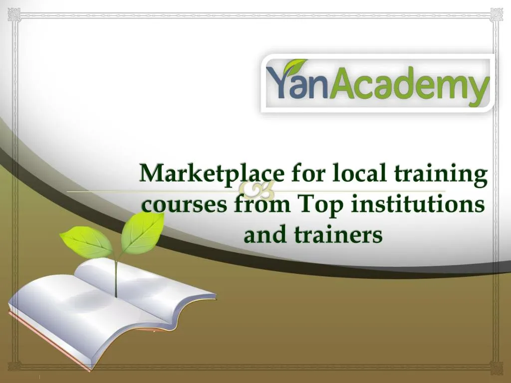 marketplace for local training courses from top institutions and trainers