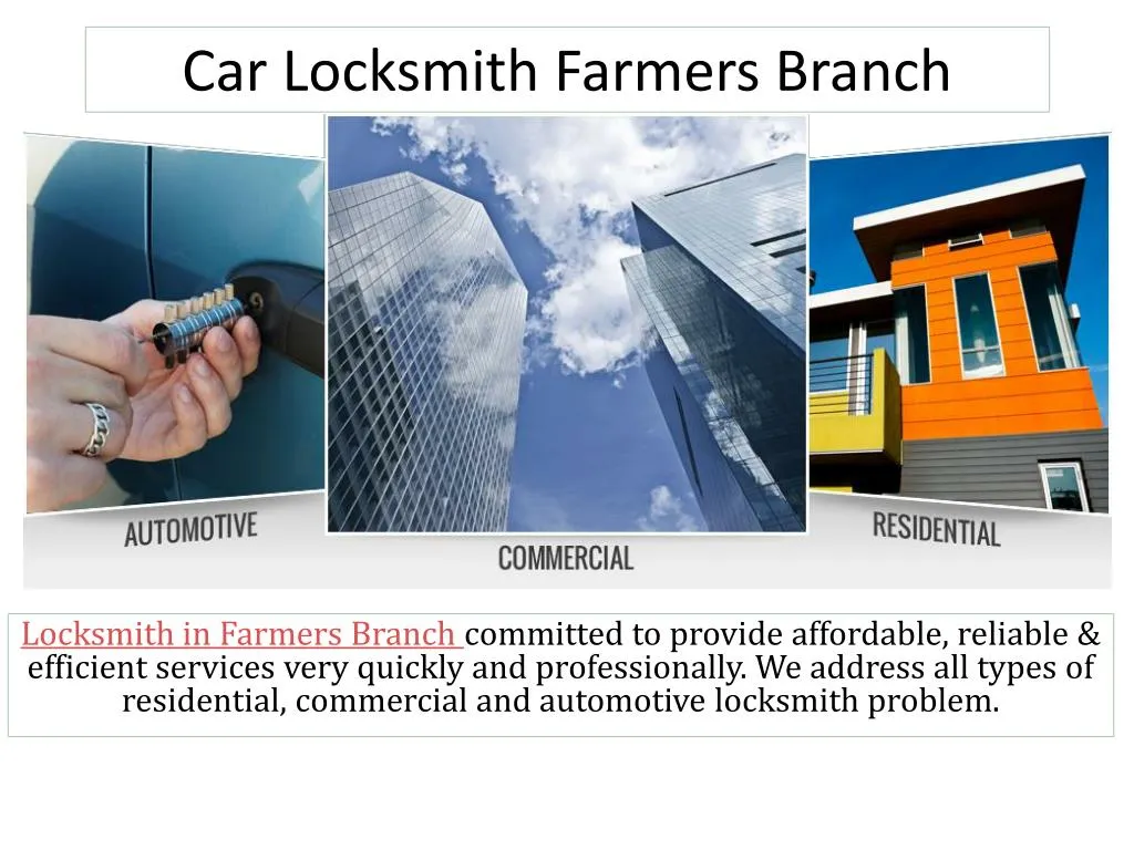 car locksmith farmers branch