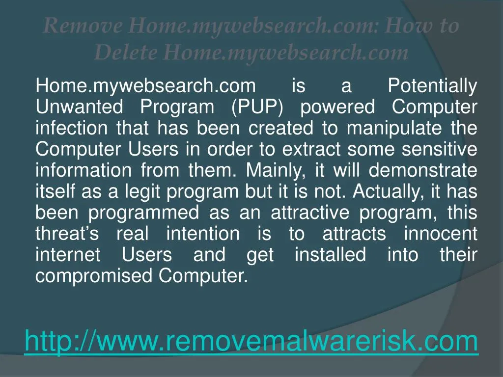 remove home mywebsearch com how to delete home mywebsearch com