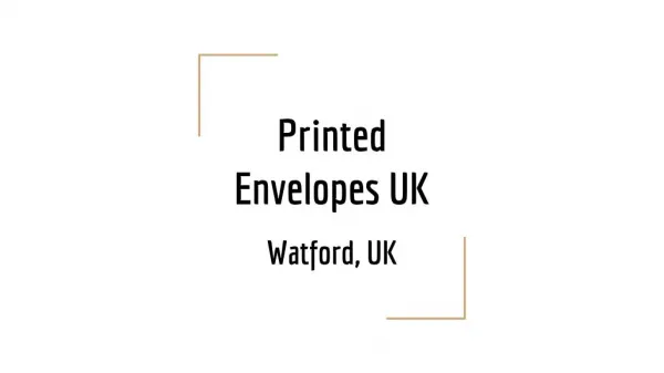 Buy Printed Envelopes UK