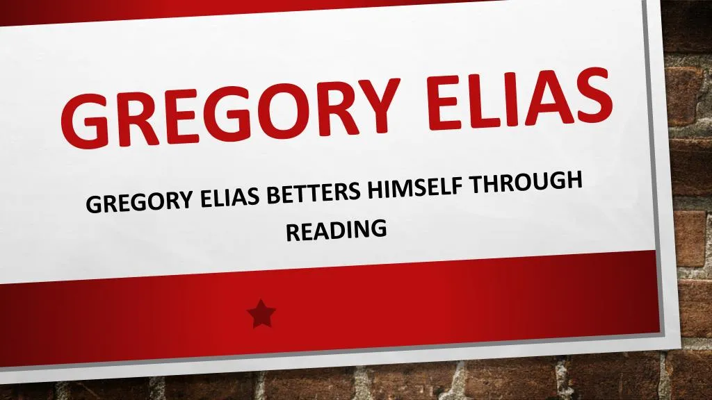 gregory elias