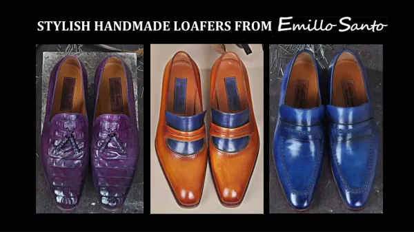Best and Stylish Men's Handmade Loafers at Emillo Santo