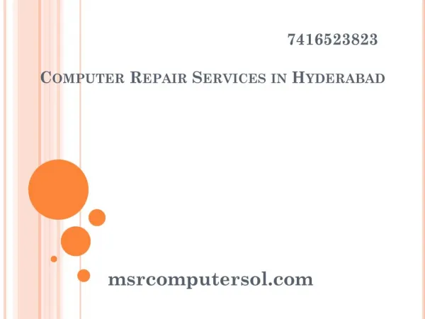 Computer Repair Services in Hyderabad