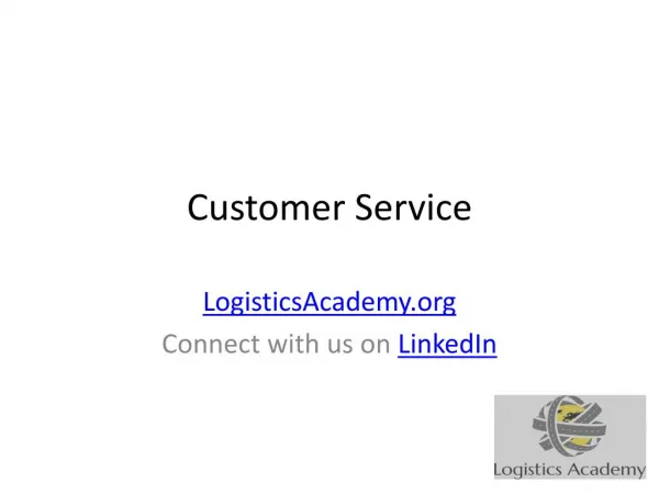 Freight Broker Customer Service - LogisticsAcademy.org