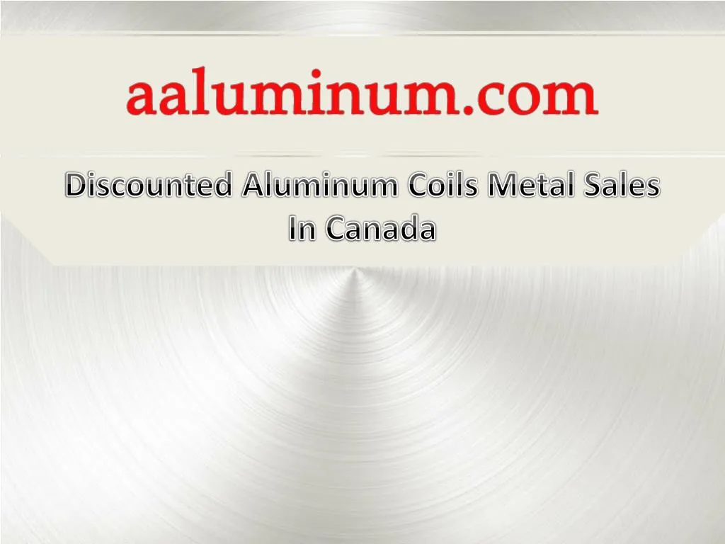 discounted aluminum coils metal sales in canada