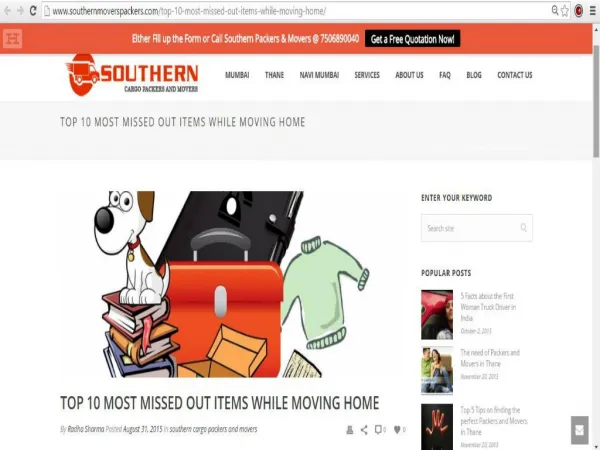 Top 10 Most Missed Out Items While Moving Home