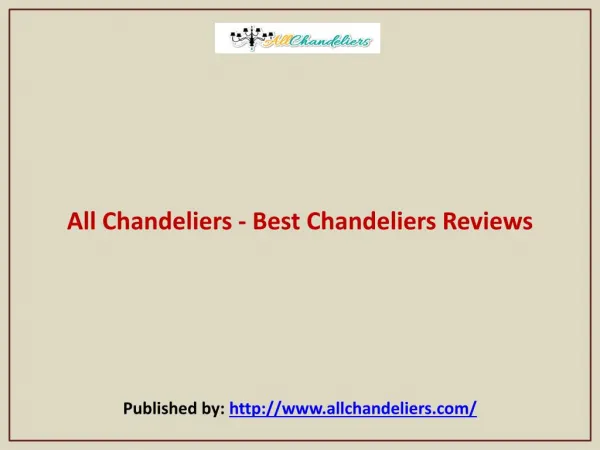 Best Chandeliers Reviews